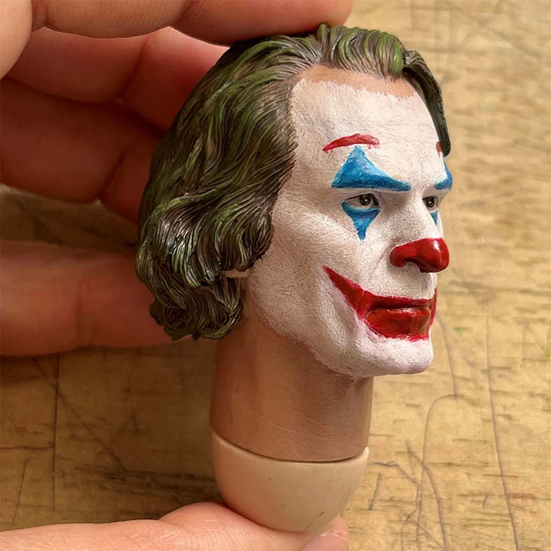 Maßstab 1/6 Laughing Joaquin Kopf Sculpt PVC Crazy Clown Kopf Carving Modell Fit 12'' Männliche Soldat Action Figur Körper Puppen – Detail 36