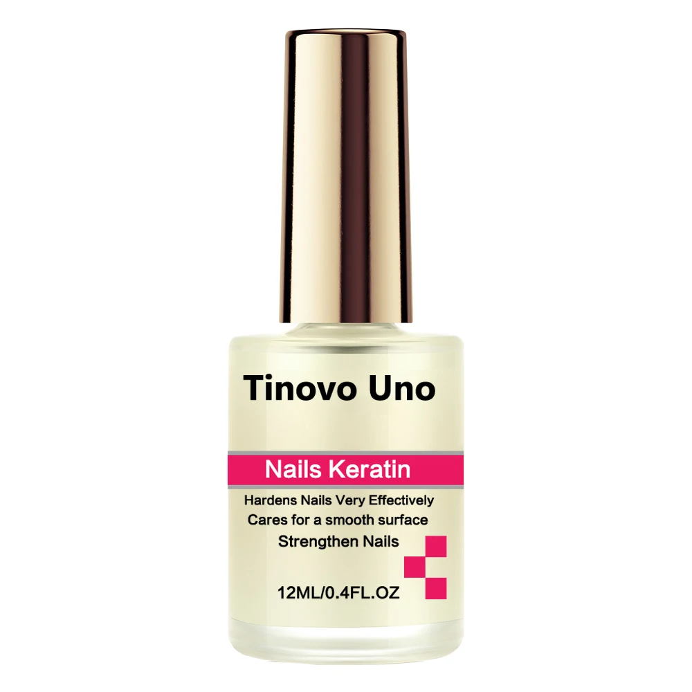Tinovo Uno Nail Growth Keratin Formula Nail Strengthener Hardener for Repair Thin Brittle Nails Top Coat Finish Serum Polish 6