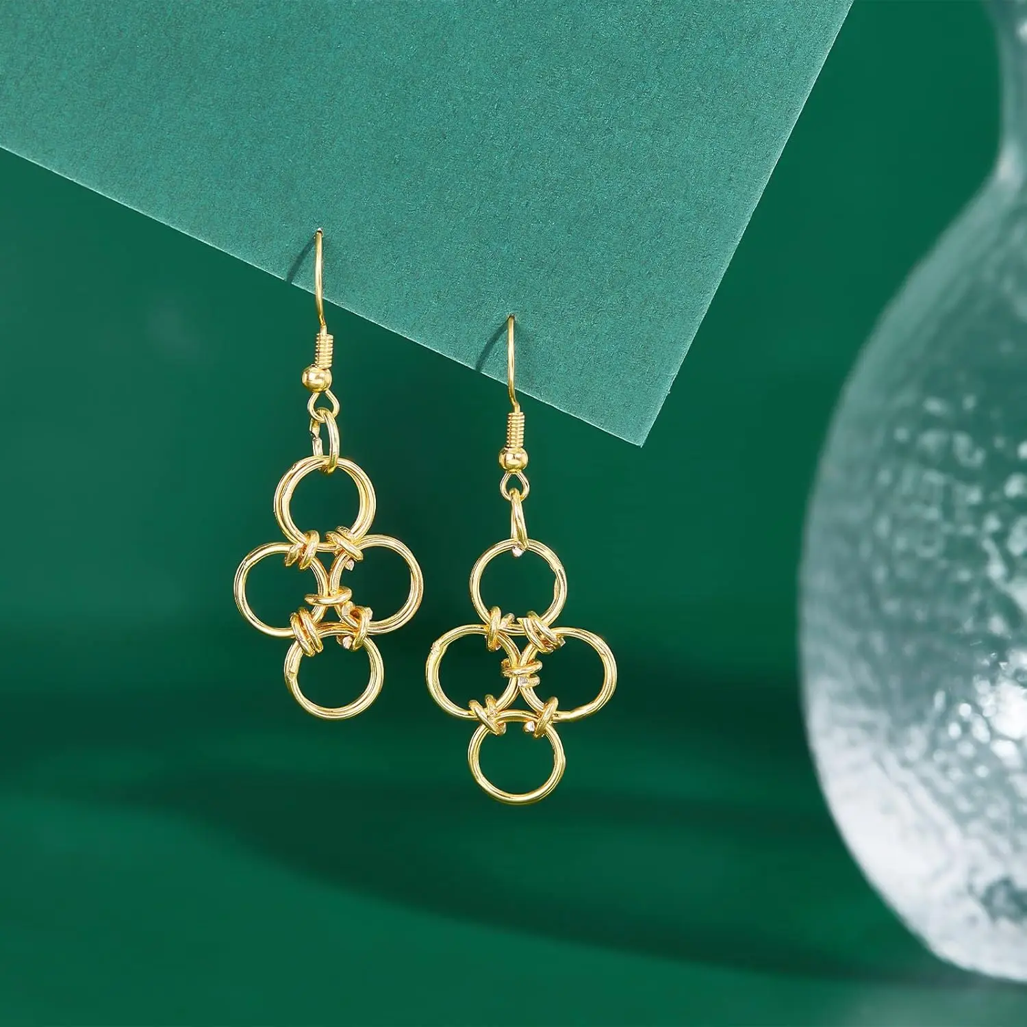 20 Stücke Edelstahl Gold Geschlossen Gelötet Runde Biegeringe Kreis Ring DIY Halskette Ohrringe Schmuck Machen Liefert Zubehör – Detail 6