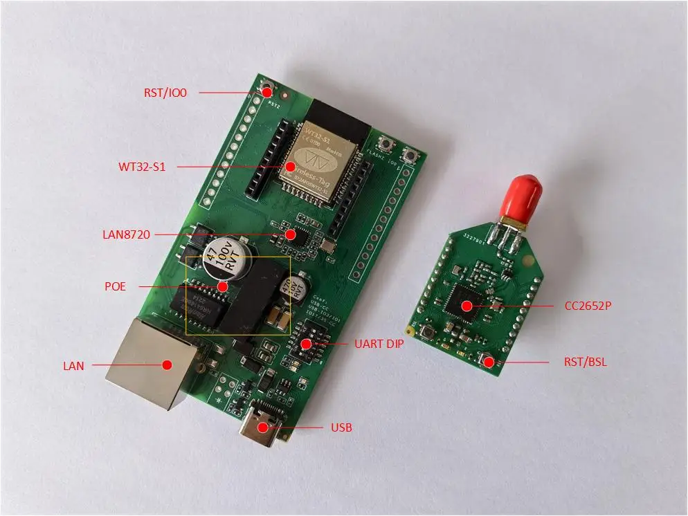 

Шлюз Zigbee2MQTT WT32 LAN POE