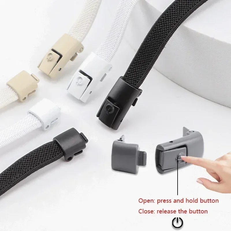 8MM No Tie Elastic Shoelaces Press Lock Shoelaces Without Ties Shoe Accessories shoelaces without ties shoe laces elastic shoelaces elastic shoe laces shoe accessories