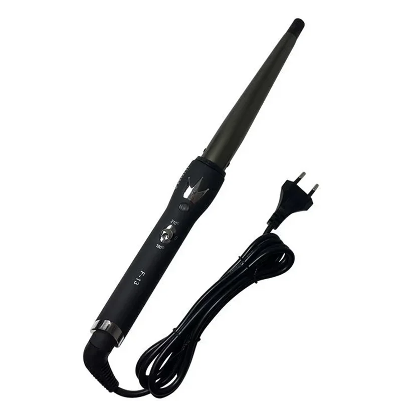 Curlers Conical Curling Iron Single Tube Ceramic Glaze Pear Flower Cone Electric Hair Curly 110-240-V