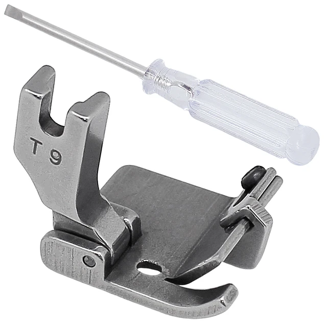 Multifunctional Foot #T9 Adjustable Edge Guide Hemmer Foot With Screwdriver  For Industrial Lockstitch Sewing Machine Accessories - AliExpress