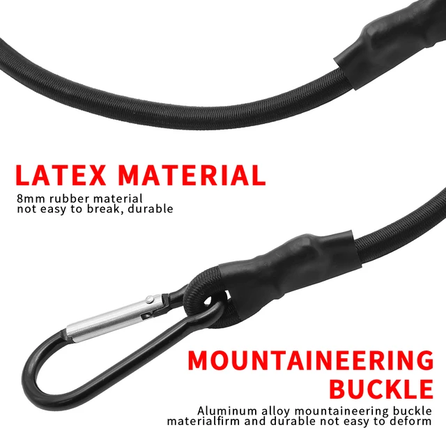 1pc 30/60/90/120/150cm Stretch Elastic Bungee Cords with Hooks lightweight Bikes Rope Tie Car Luggage Roof Rack Strap Hooks 3