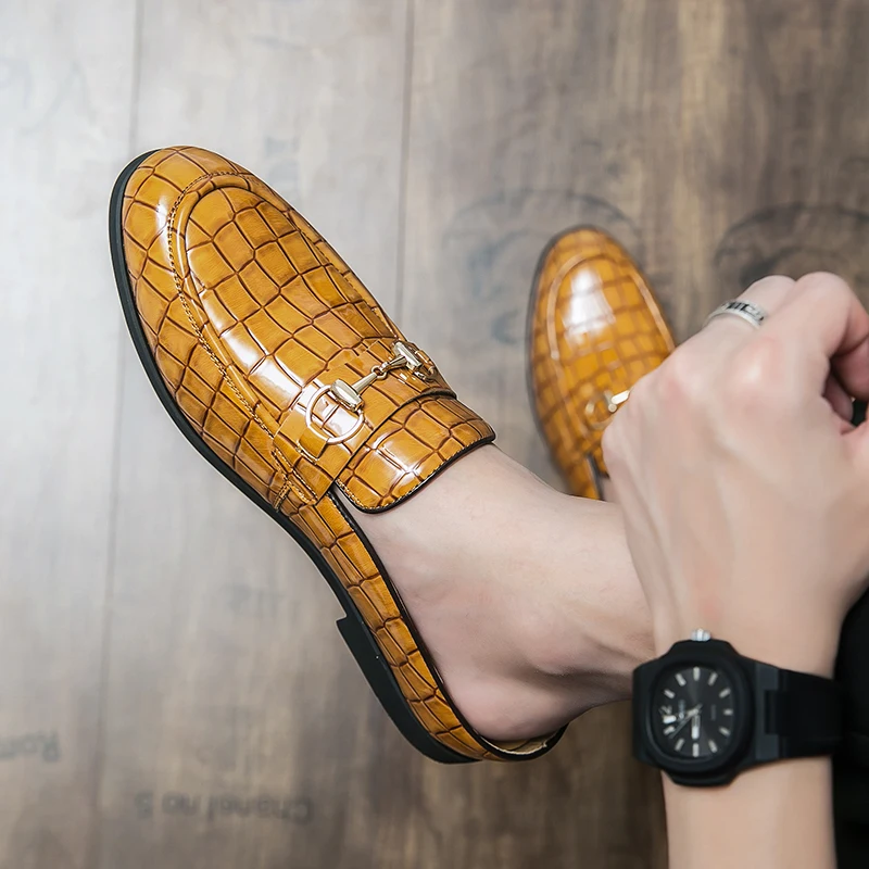 

Men Loafers Casual Slip On Leather Loafers Slippers Breathable Designer Comfortable Moccasins Hot Sale Flats Soft Luxury Brand