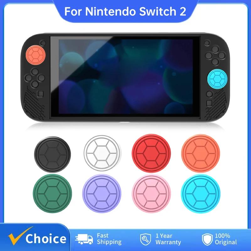 8-Pair Joysticks Protective Cover Wear-Resist Height Adjustable Joystick Caps Anti-Slip Controller Stick Soft Shell for Switch 2