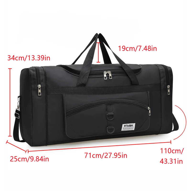 Oversized handbag, multi-functional, suitable for travel, fitness activities, and outdoor excursions
