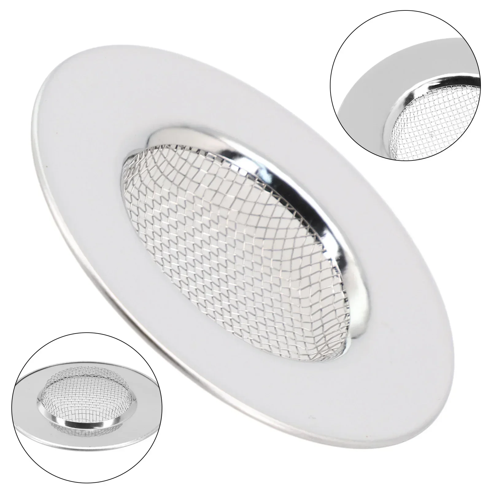 7.5 Cm Bathtub Hair Catcher Stopper Stainless Steel Shower Drain Hole Filter Trap Kitchen Metal Sink Strainer Floor Drain 5