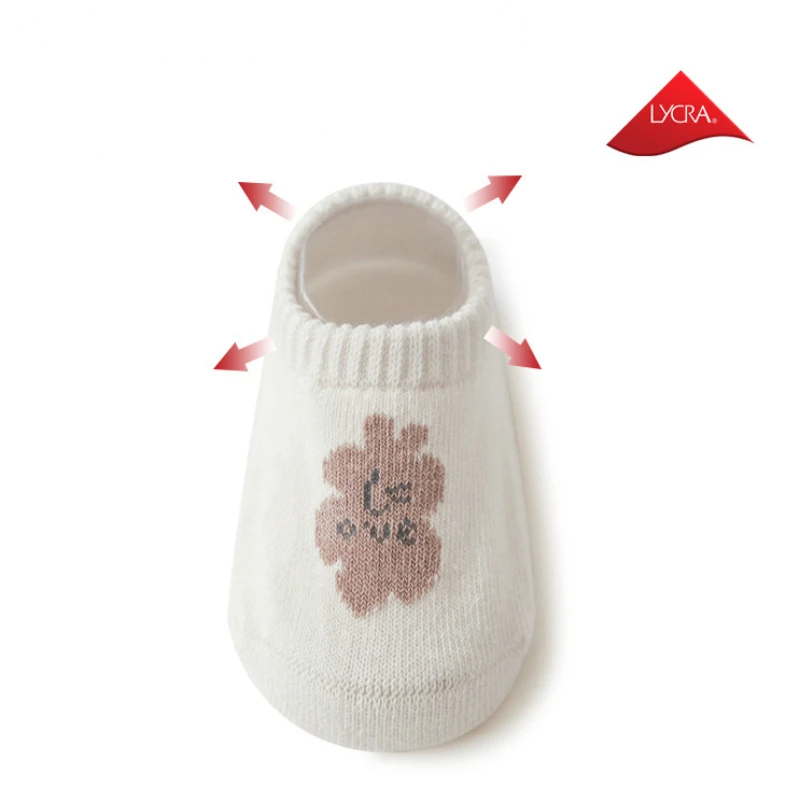 Kawaii Baby Anti-slip Floor Socks Cartoon Bear Dog Soft Cotton Print Toddler Boys Girls Newborn Gifts 0-3 Year Kids Accessories