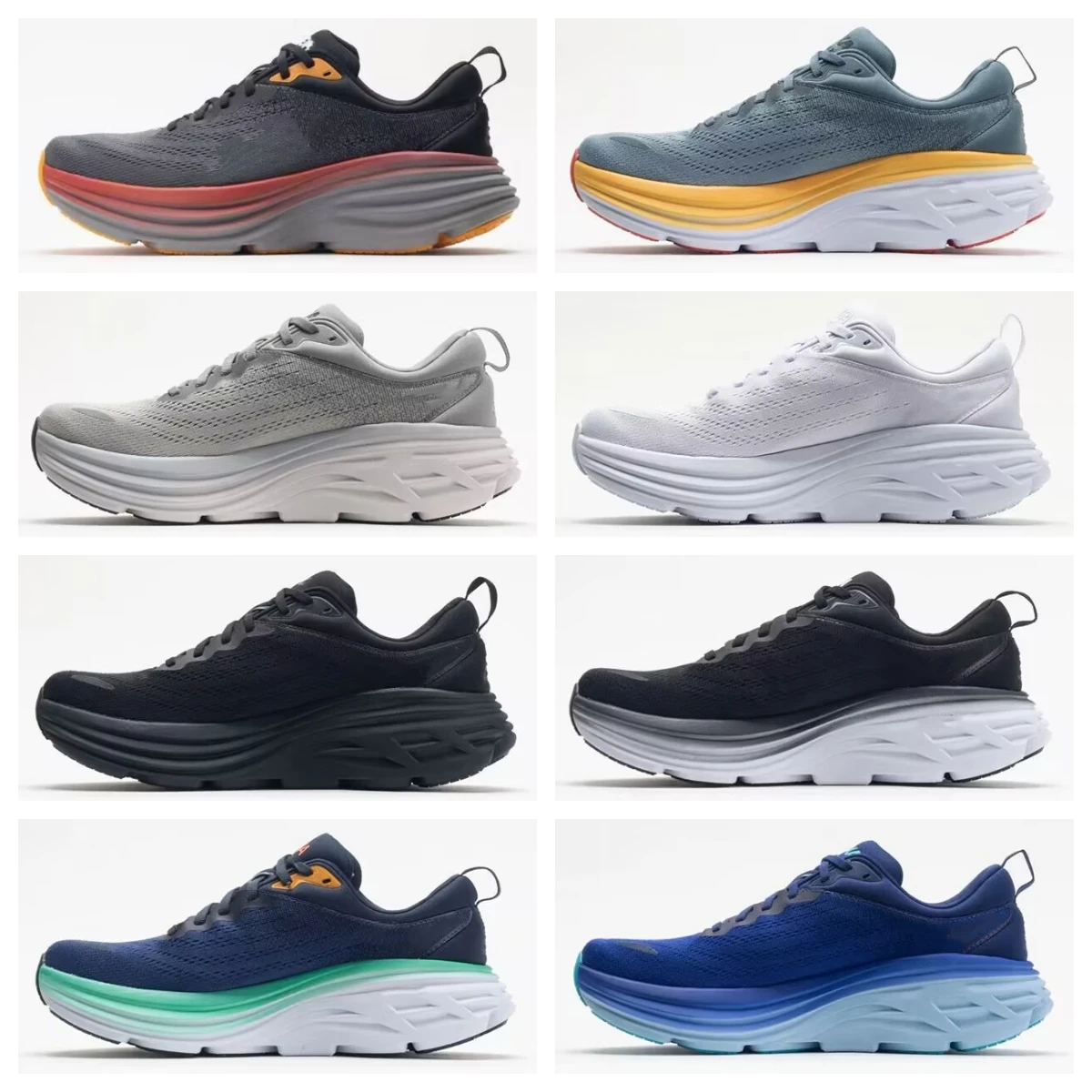 

MuluszCup BONDI 8 Men Women Running Shoes Lightweight Comfortable Marathon Breathable Runner Outdoor sport Road Casual Sneakers