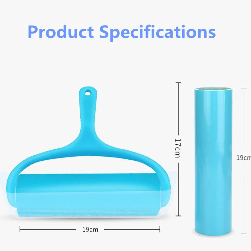 Reusable Adhesive Roller Gluing Tool Sofa Bed Carpet Cleaner Clothing Pet Hair Dust Removal Brush