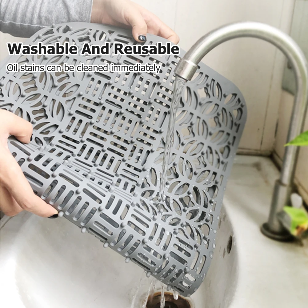 Silicone Dish Drying Mat Cuttable Sink Table Mats Easy Clean Heat