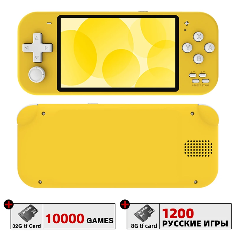 DATA FROG X20 Mini Retro Handheld Console 4.3 inch Portable Video Game for MAME/CPS/GBA/NES/GB/SEGA/NEOGEO/GBC/SNES Emulators 