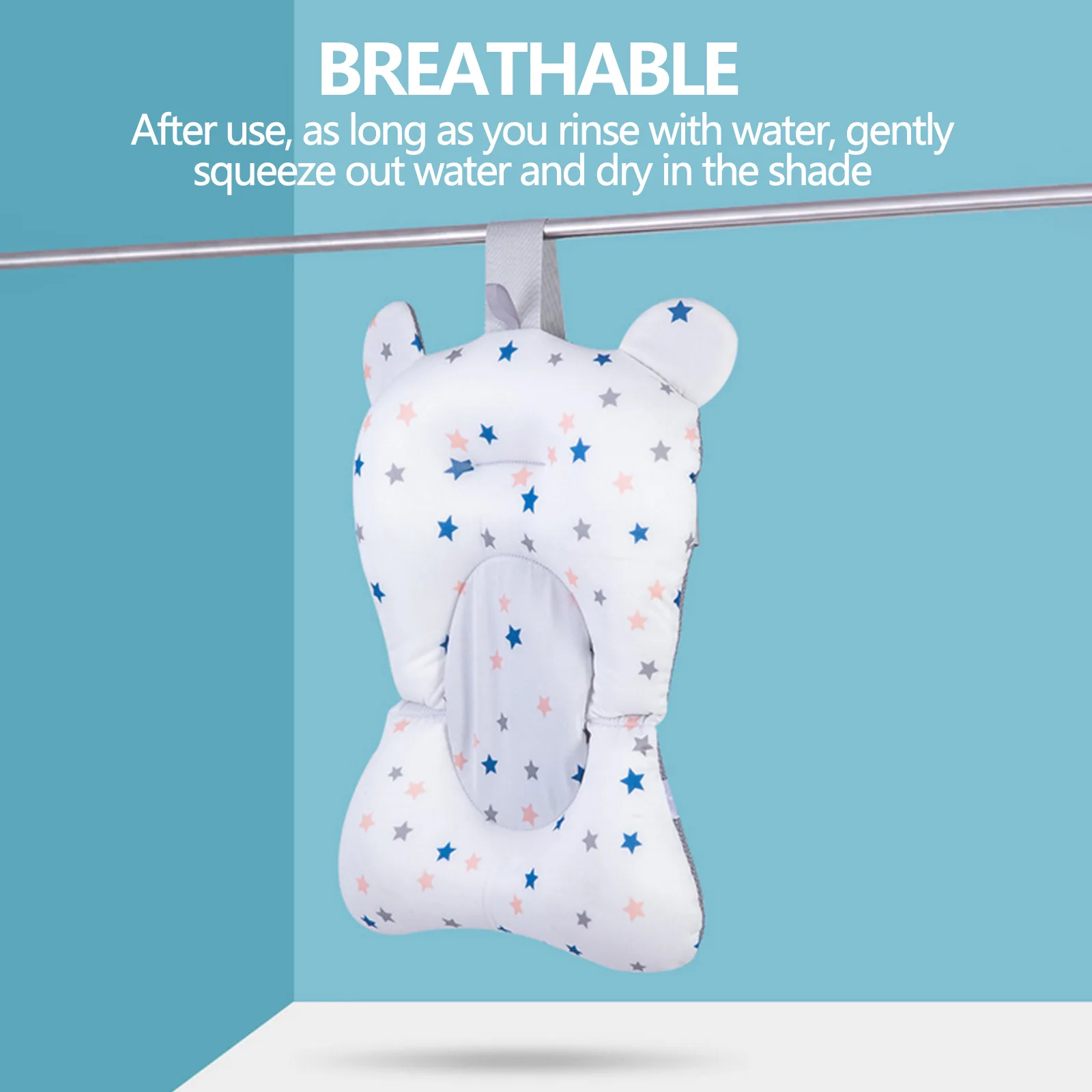 Universal Baby Bath Pad Floating Non-slip Infant Bath Tub Cushion Pillow Support Seat for Newborn Boys Girls 0-12 Months baby bath support pad baby bath seat baby bath tool