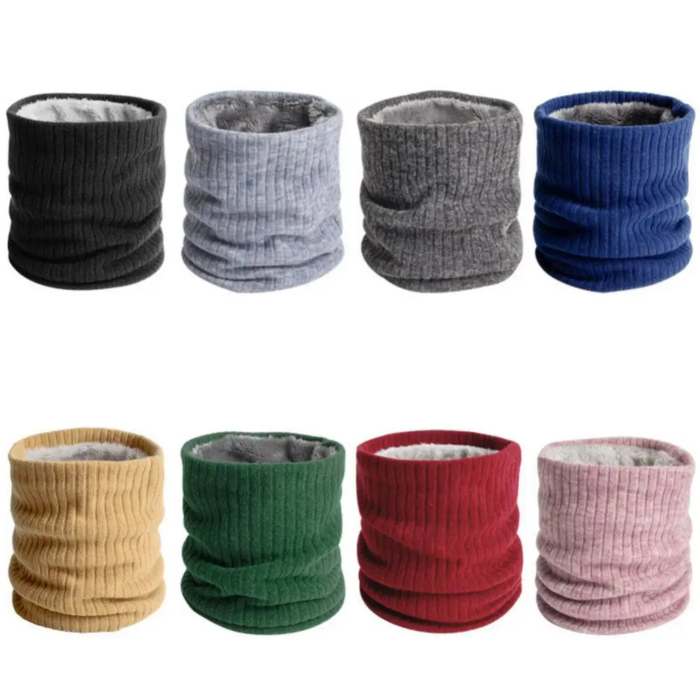 

Outdoor Thicken Warm Fleece Neck Warmer Cycling Scarves Men Bufanda Ski Climbing Neck Scarf Knitted Ring Scarves Collar