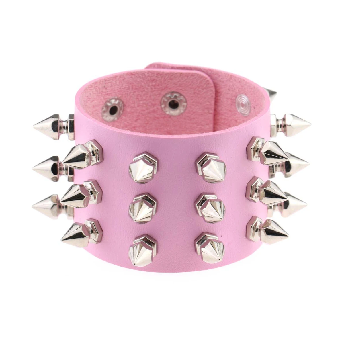 Punk Rock Rivet Bracelet - Gothic Fashion for Men  Women Valentines Day  Halloween Gift