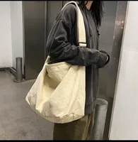 Women's Shoulder Bag Large Canvas Crossbody Bags for Women 2023 Cotton Cloth Fashion Korean Female Students School Bag Handbags - Image 4
