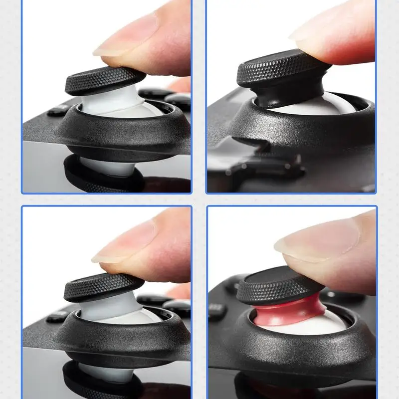 24pcs Game Joystick Protectors Anti-wear Silicone Joystick Protective Rings Compatible For Steam Deck//Switch Pro Controller