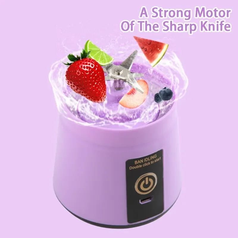 Fruit Juicer Portable Fruit Juice Blenders Summer Personal Electric Mini Bottle Home USB 6 Blades Juicer Cup Machine Kitchen fruit juicer juice maker blender juice blender