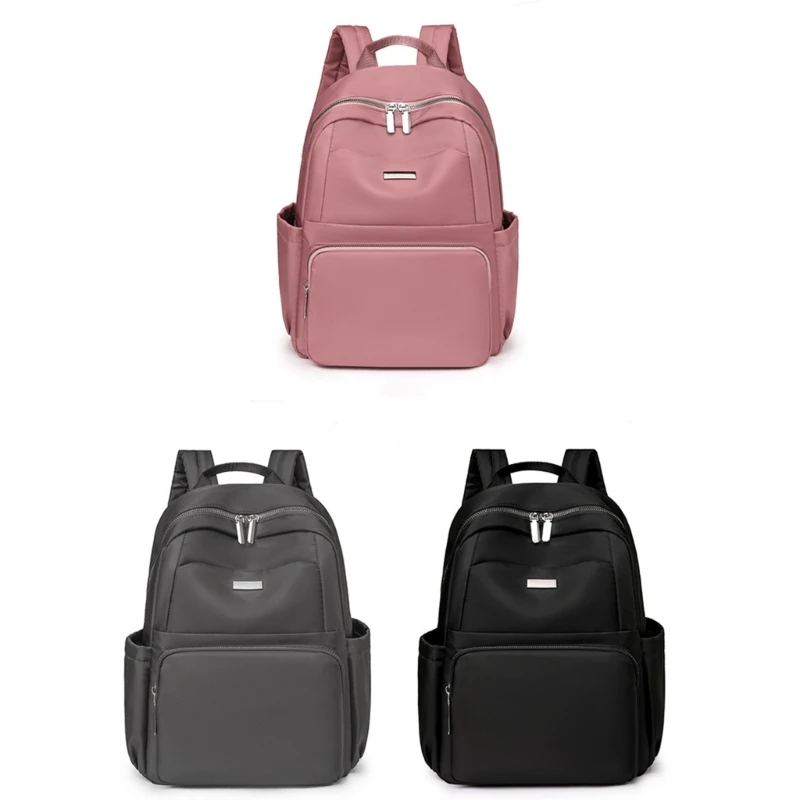 

Double Strap Shoulder Bag for Girl Student Large Capacity Back to School Backpack Travel Rucksack Versatile Nylon Bag