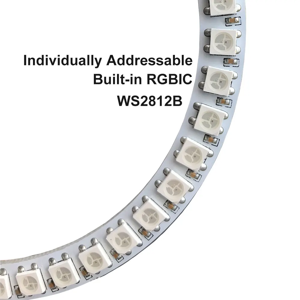 WS2812B DC5V LED Pixel Ring 8/16/24/35/45Leds Individually Addressable Built-in RGBIC Full Color Circle Round Modules Light led modules led module