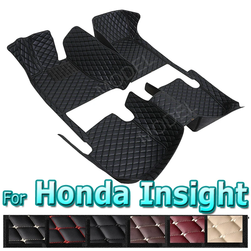 

Car Floor Mats For Honda Insight ZE2 ZE3 2010~2014 Auto Foot Pads Mat Luxury Leather Carpet Rugs Interior Parts Car Accessories