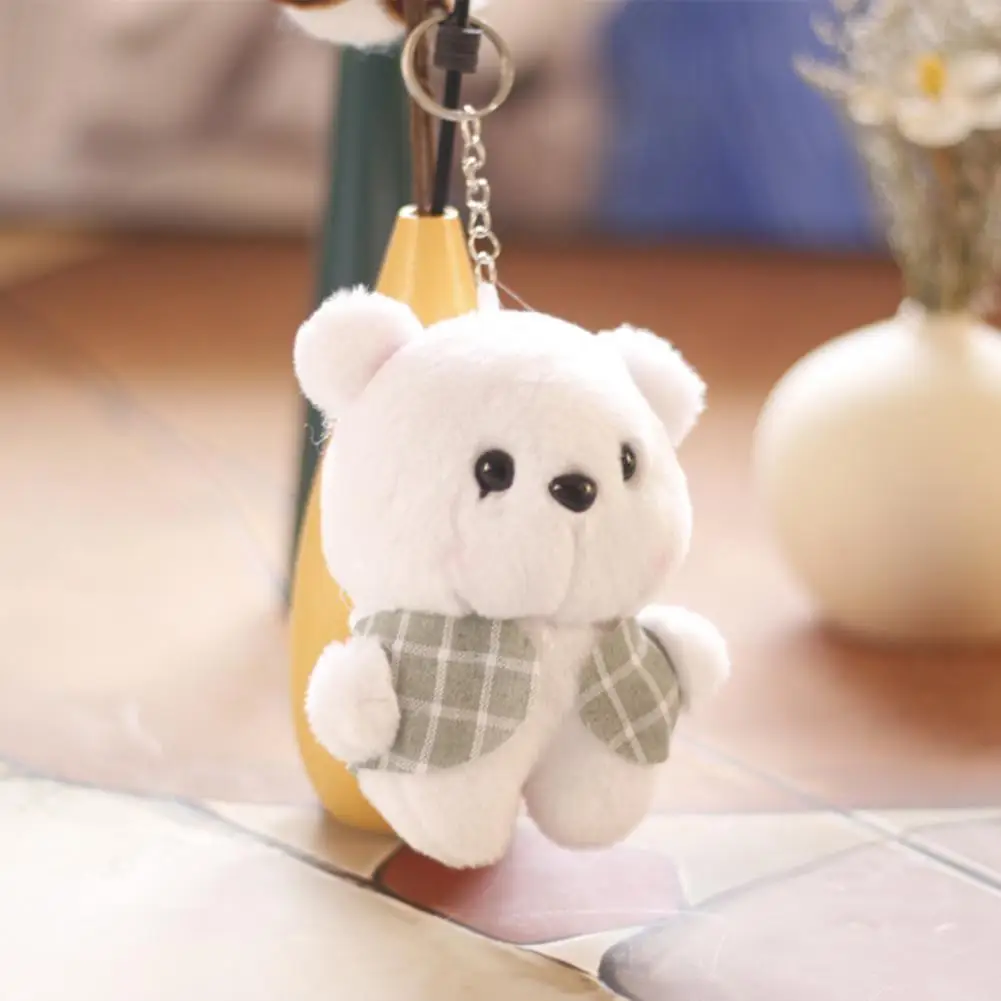 Attractive Plush Bear Pendant Soft Portable Cute Bunny Plush Toy Doll Pendant  Bear Bag Charm    Doll Keychain
