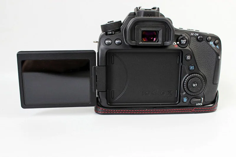 革製保護ハーフケース,canon,eos 80d,70dカメラ用 - AliExpress