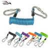 1Pcs  304 Scuba Diving Anti-lost Spiral Spring Coil Lanyard Diving Camera Anti-lost Rope with Two Quick-release Buckle 1