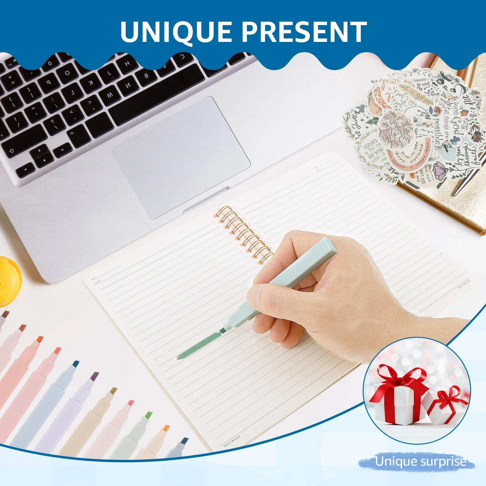 Bible Study Supplies Categorized Index Bible Study Kit Key Labeling Sign Here Sticker with Large Capacity Pen Bag for Reading