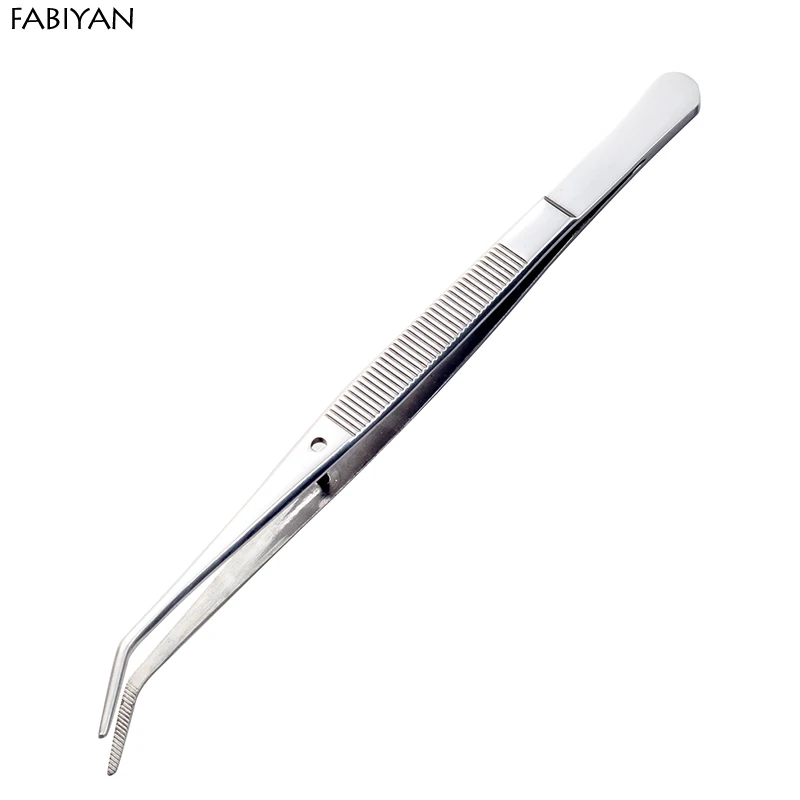 FABIYAN Stainless Steel Nail Art Nippers Tweezers Rhinestones Crystal Sequins Glitter Picking Up Cotton Cleaner Tools Manicure  4