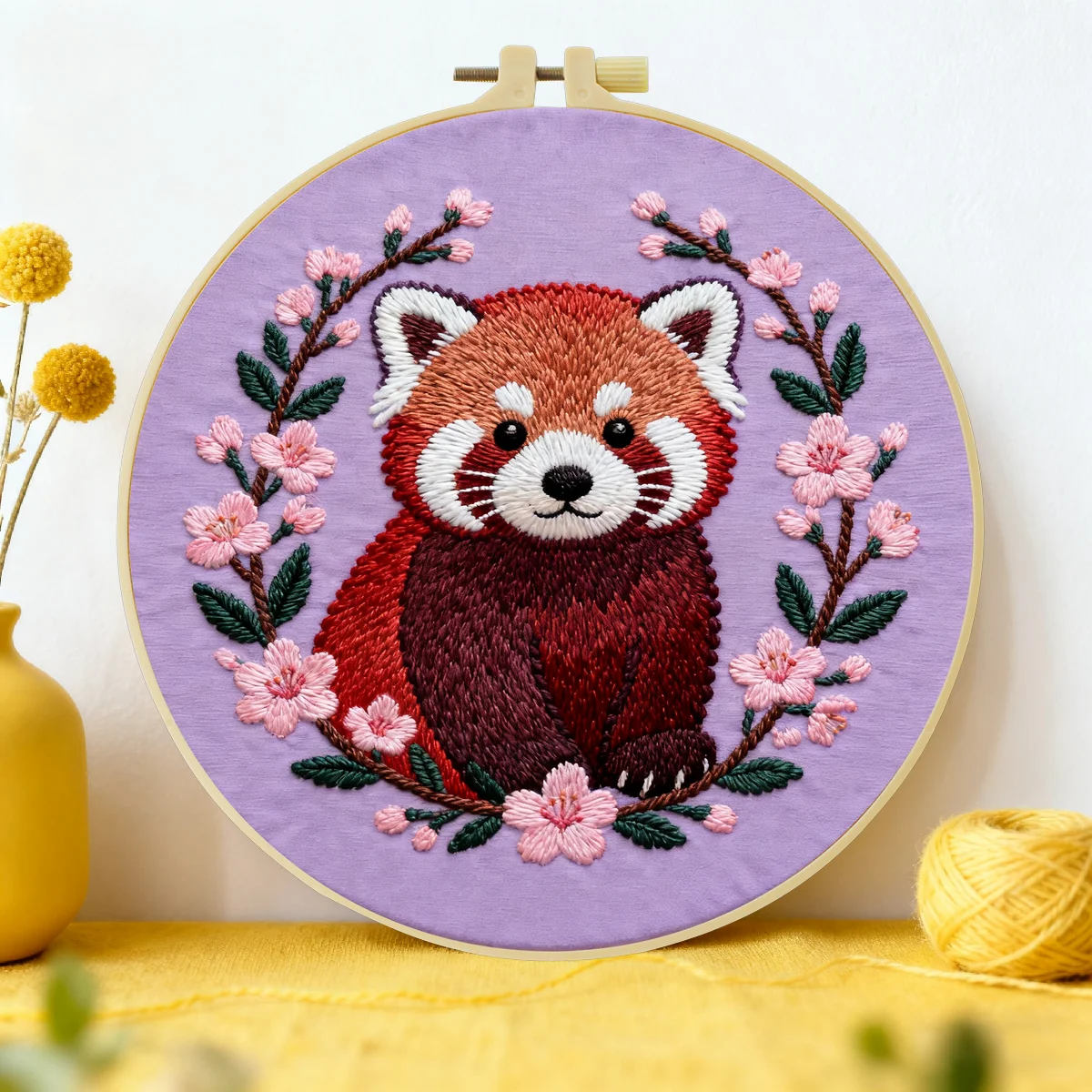 1 Stück 20X20CM/15X15CM 7,87/6,3 Zoll Bären-Stickerei-Starter-Kit DIY-Kit DIY-Stickerei-Set Handarbeiten Malerei Nadelkunst