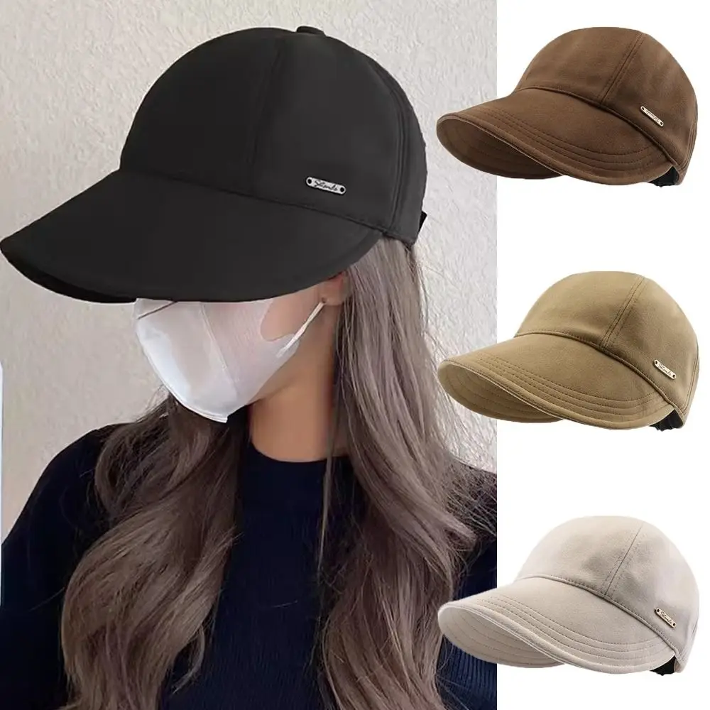 

Woolen Warm Hat High Quality Autumn Winter Wide Brim Visors Hat Adjustable Thickened Fisherman Cap