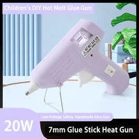 High Quality Children's Hot Melt Glue Gun 110V-220V Anti-Scalding Handmade DIY Household Hot Silicone Gun 7Mm Glue Stick Gun 1
