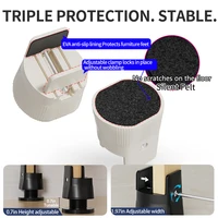 Adjustable Splint-Type Lift Pads: Moisture-Proof, Shockproof For Furniture Legs; Fits Table/Chair/Stool Legs For Heightening 5