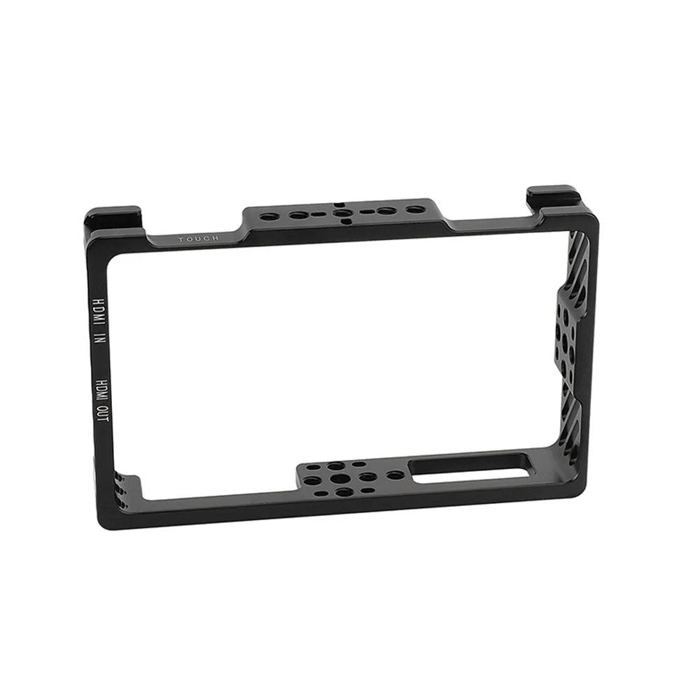 5.5" Monitor Cage Bracket Protective Case for FeelWorld LUT5 with Top Shoe Mount