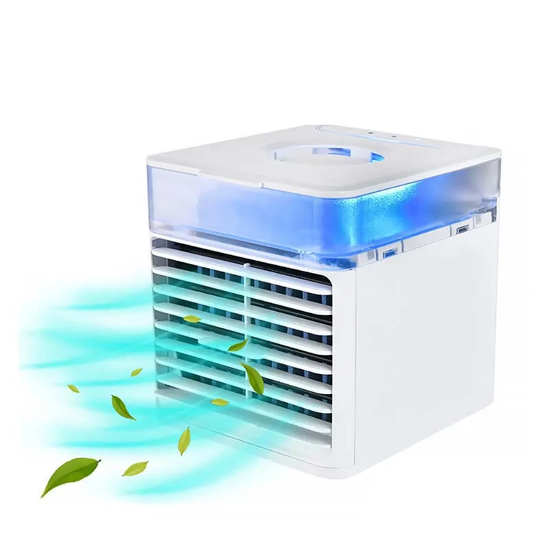 휴대용 개인용 USB 전동 미니 에어컨, 물 충전 가능한 가정용 에어컨 스프레이, 소형 공기냉각 선풍기 10 사무실 공부방 데스크탑 개인 USB 미니 물 공기 청정기 가습기, 공기 냉각 선풍기
