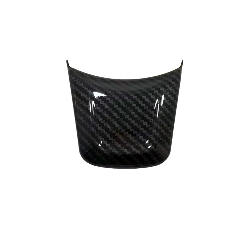 ABS Carbon fiber look Steering Wheel Decorative Frame Trim Car-styling For Jaguar XE XF F-Pace 2016 2017 6