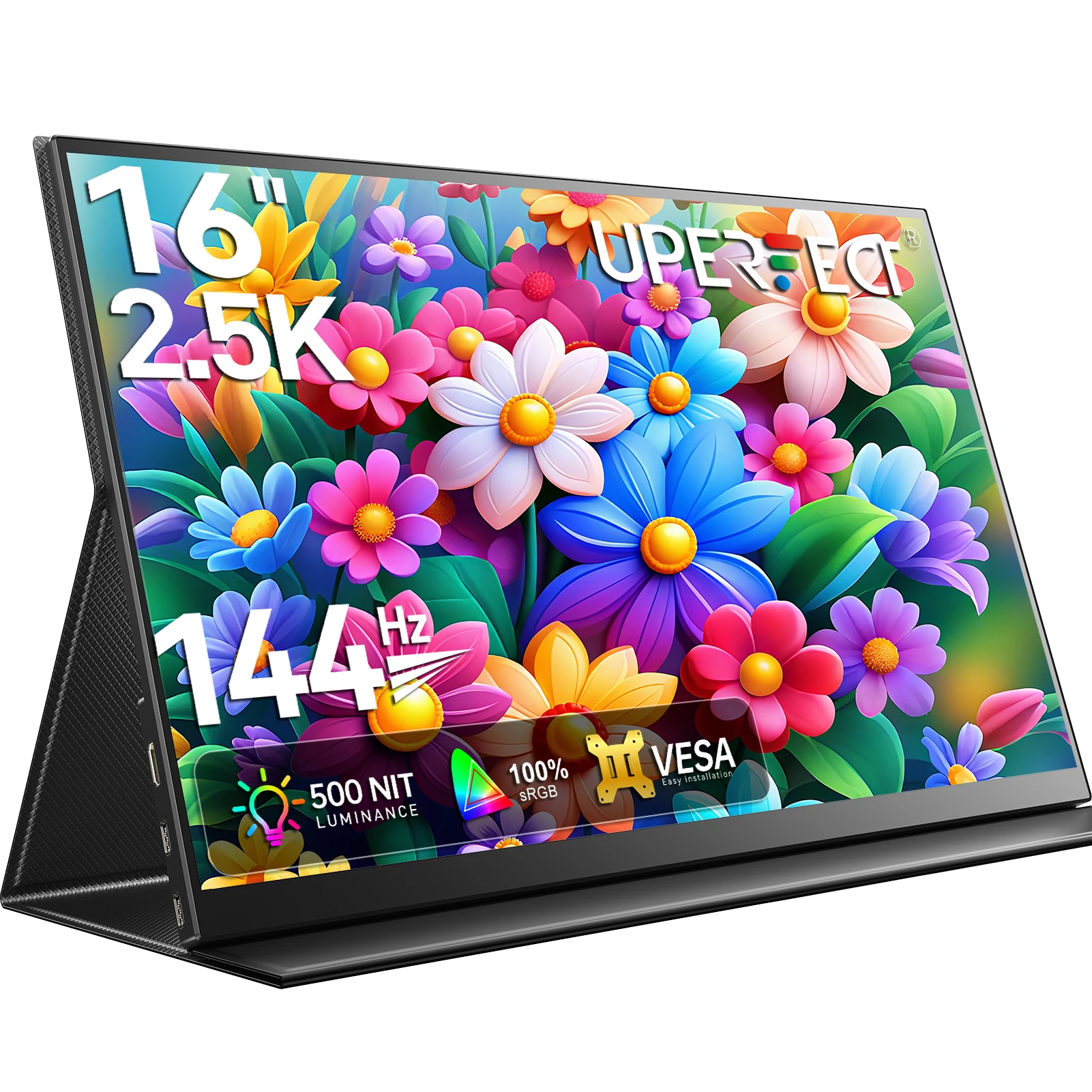 UPERFECT 2K 16インチ　144hz ポータブルモニター UPERFECT 2K 16inch Portable Monitor 144Hz 400Nit With VESA Display