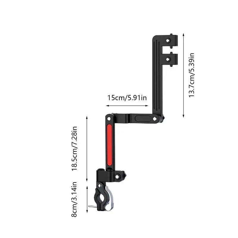 Bicycle Umbrella Holder Wheelchair Umbrella Connector Stroller Stands Any Angle Swivel Rain Gear Tool