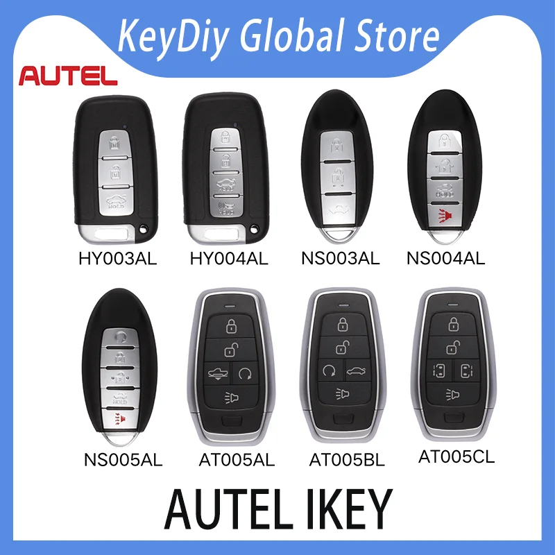 กุญแจอัจฉริยะอเนกประสงค์แบบไร้กุญแจ AUTEL IKEY HY003AL NS003AL HY004AL AT005AL NS004AL AT005BL NS005AL AT005CL สำหรับ KM100 IM508 IM608 XP400