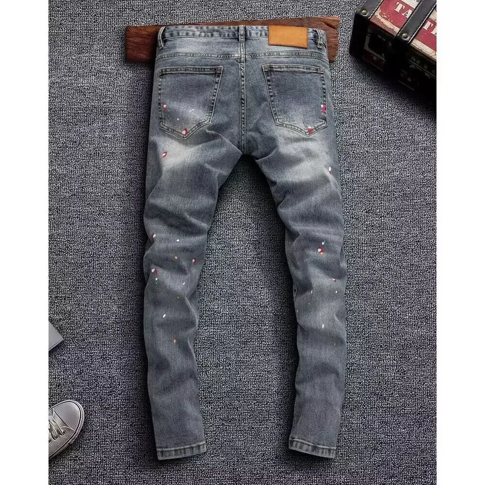 【2plan】Vintage destroyed denim vtg 80s Chic women's High Waist HEAVILY Distressed Destroyed