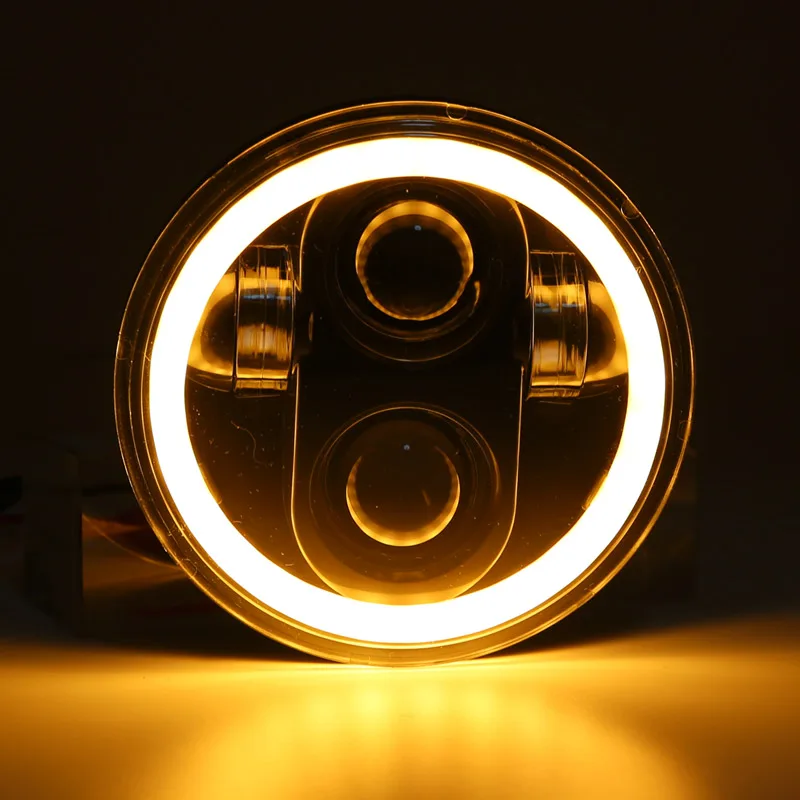 Motorcycle Headlight Universal 5 3/4 Inch 5.75" Led Car Motorcycle Headlight H4 Phare Farol Moto Headlamp Head Light For Harley Indian Scout Honda