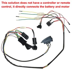 Deluxe Children's Electric Car DIY Kit with Motion and Swing Functions (Only wire and switch)