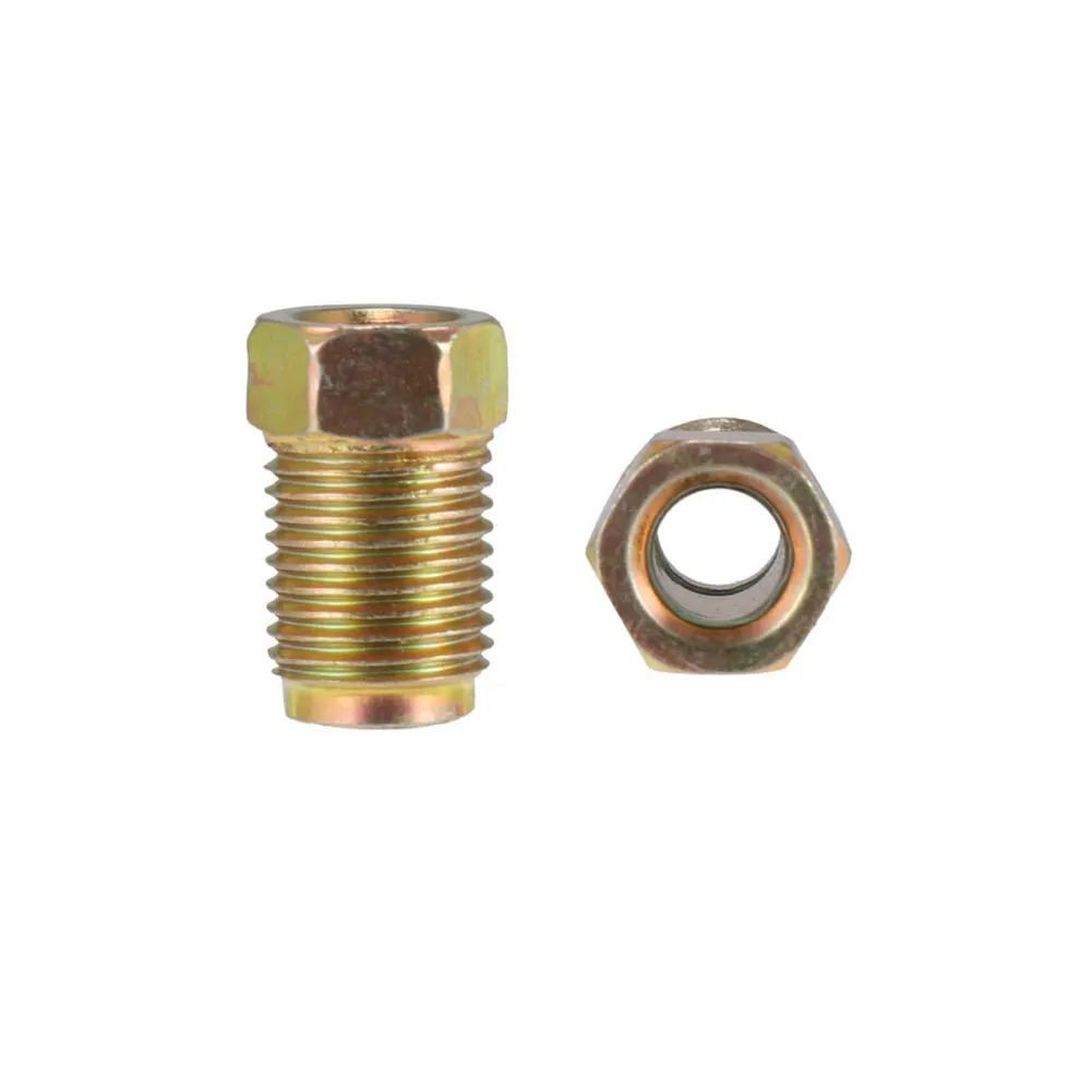 

Brass Brake Line Fittings, M10x1 0 Threads, Prevents Rust and Corrosion, Universal for Various Vehicles, 10 pack