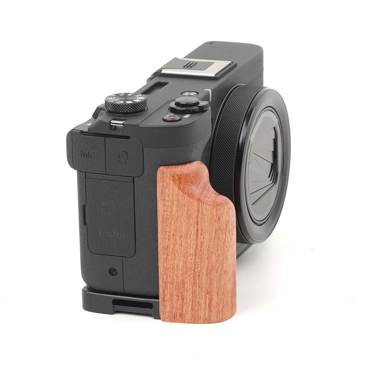 M05K Arca Swiss 삼각대 헤드 카메라 액세서리 B용 Canon PowerShot V1용 퀵 릴리스 L 플레이트 브래킷 핸드 그립