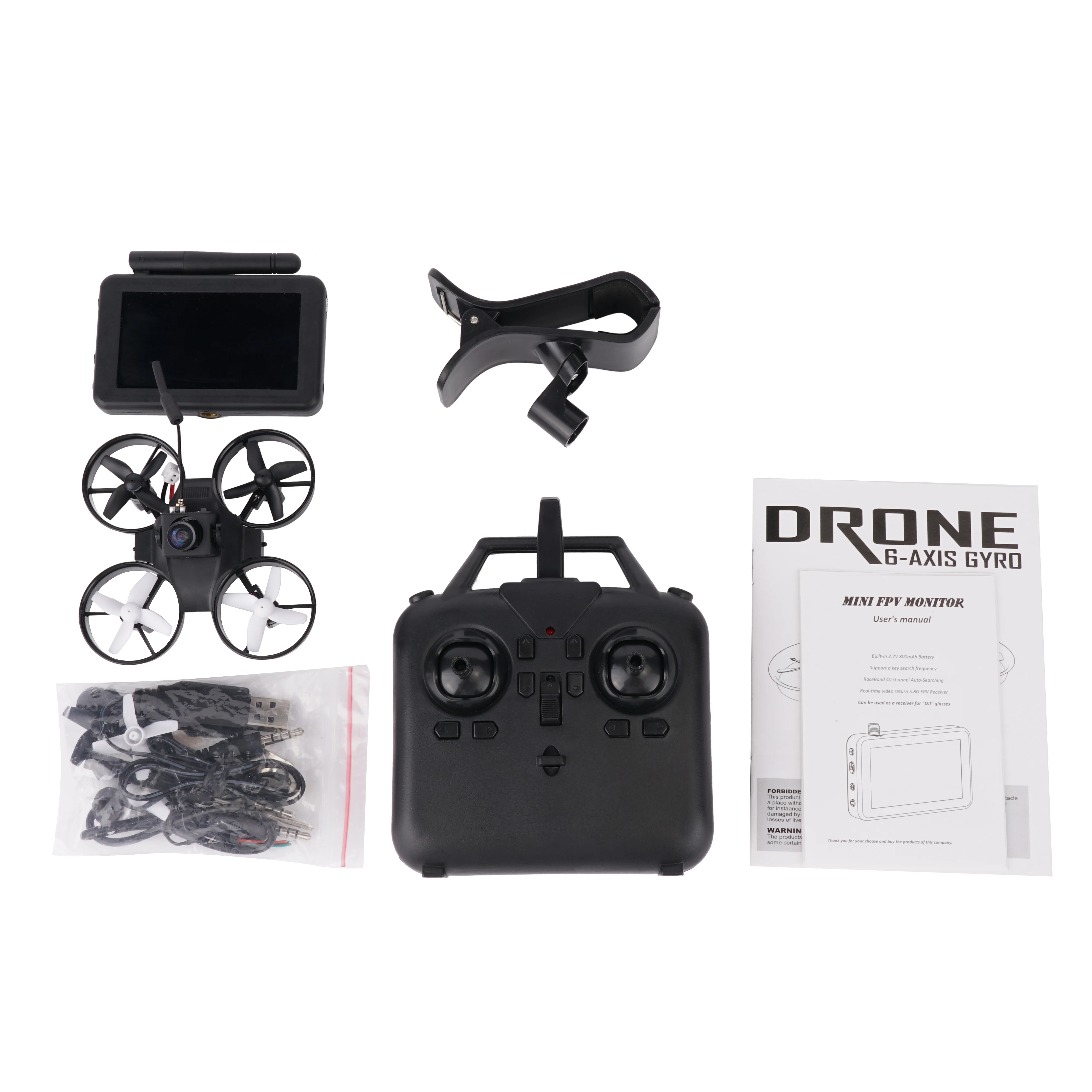 Drone FPV Micro 180mm avec Lunettes 5.8G RC Quadricoptère Course