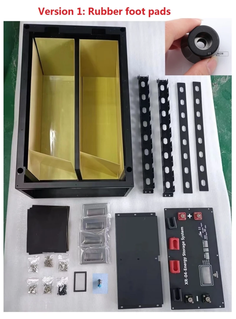 JBD BMS 파워 박스, LiFePO4 배터리 케이스, EVE CATL 280 302AH 용 DIY 키트, 스택형 태양 에너지 저장 장치, 16S, 51.2V