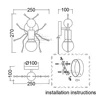 Modern LED  Wall Lamp Nordic Cartoon Doll Wall Lights  American Creative Metal Robot Sconce for Kids Baby Room Living Bedroom 2