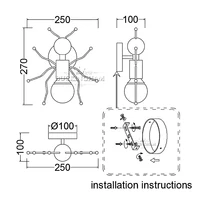 Modern LED  Wall Lamp Nordic Cartoon Doll Wall Lights  American Creative Metal Robot Sconce for Kids Baby Room Living Bedroom 2